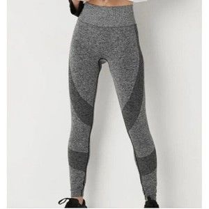Victoria's Secret XS SEAMLESS HIGH WAIST WORKOUT TIGHT IN FULL LENGTH Black Gray
